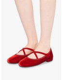 crossover strappy ballerinas