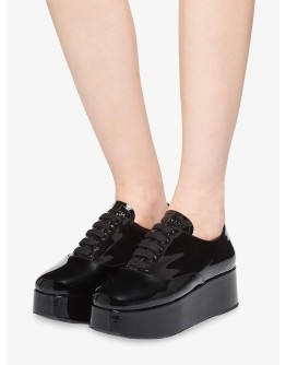 platform lace-up shoes