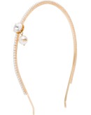 faux-pearl embellished headband