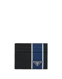 Saffiano tri-stripe cardholder