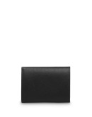 saffiano finish tri-fold wallet