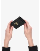 saffiano finish tri-fold wallet