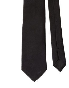 embroidered logo tie
