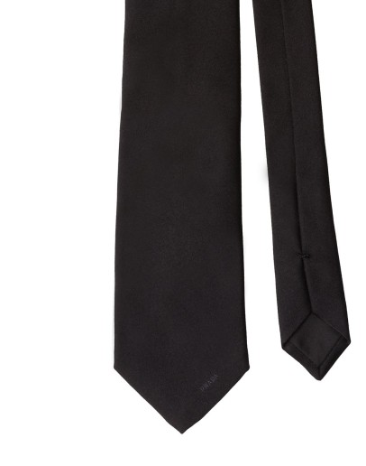 embroidered logo tie