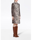 Natté gabardine coat