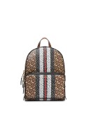 Monogram Stripe Print E-canvas Backpack