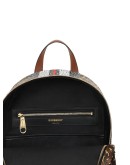 Monogram Stripe Print E-canvas Backpack