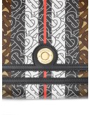monogram stripe E-canvas note crossbody bag