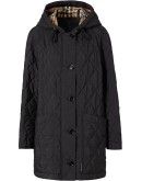 Diamond Quilted Thermoregulated Hooded Coat
