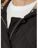 Diamond Quilted Thermoregulated Hooded Coat