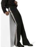 guitar-strap stripe tailored trousers