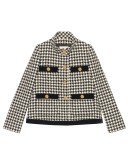houndstooth tweed jacket
