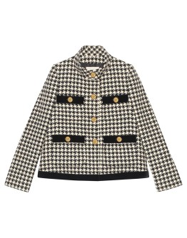 houndstooth tweed jacket