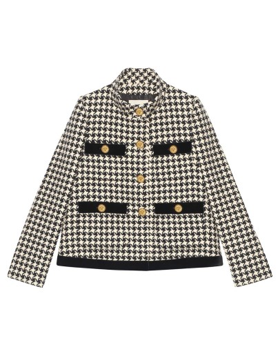 houndstooth tweed jacket