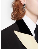 Snake earrings with crystals