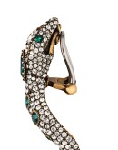 Snake earrings with crystals
