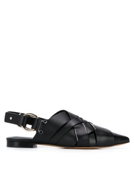 Deanna woven ballerina shoes