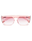 crystal F square sunglasses