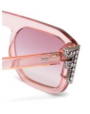 crystal F square sunglasses