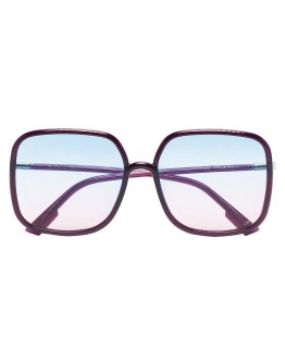 square frame ombre sunglasses