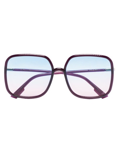 square frame ombre sunglasses