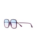 square frame ombre sunglasses