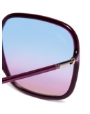 square frame ombre sunglasses
