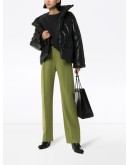 Hide vegan leather puffer jacket