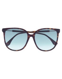 tortoiseshell logo sunglasses