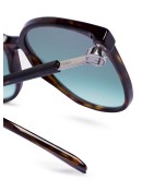 tortoiseshell logo sunglasses