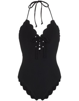 Broadway lace-up halterneck swimsuit