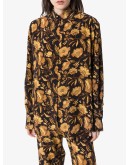 floral-print shirt