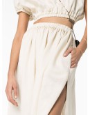 high-waisted maxi skirt