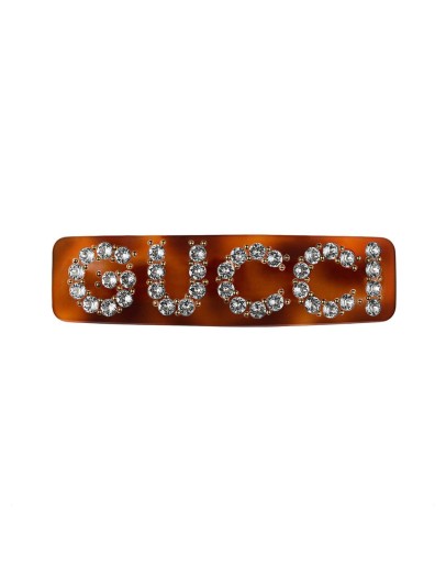 Crystal Gucci single hair barrette