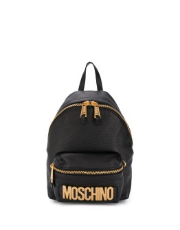 lettering logo backpack