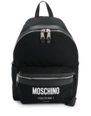 logo print backpack