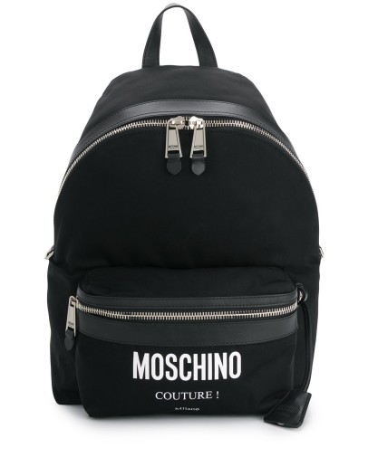 logo print backpack