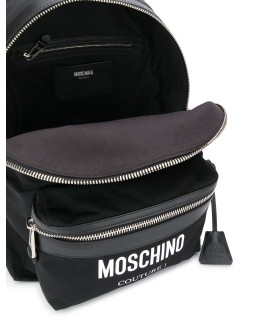 logo print backpack