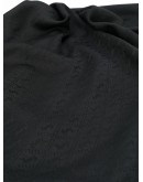 Monogram frayed scarf