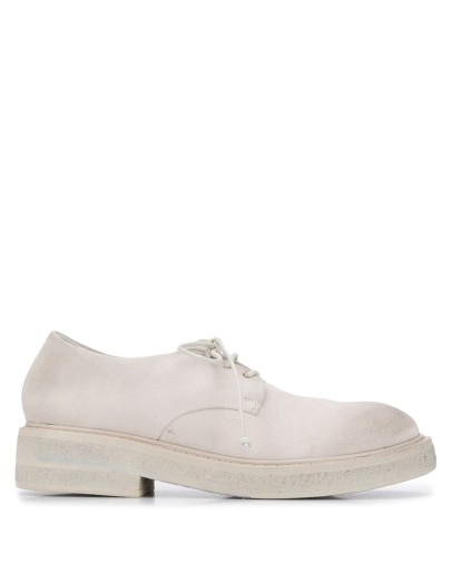 distressed lace-up shoes