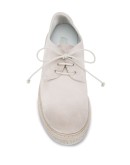 distressed lace-up shoes