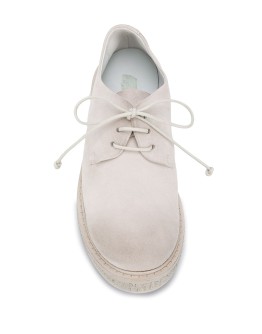 distressed lace-up shoes