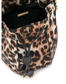 leopard print bucket bag