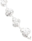 Popcorn carved sterling silver necklace