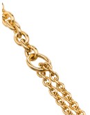 18kt Gold double mix chain necklace