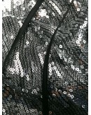wide-leg metallic jumpsuit