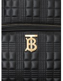 monogram plaque quilted backpack
