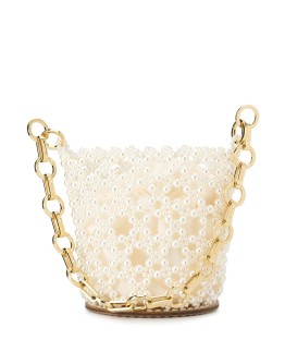 embellished bucket bag