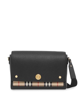 Vintage-Check panel crossbody bag