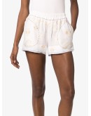 embroidered elasticated shorts